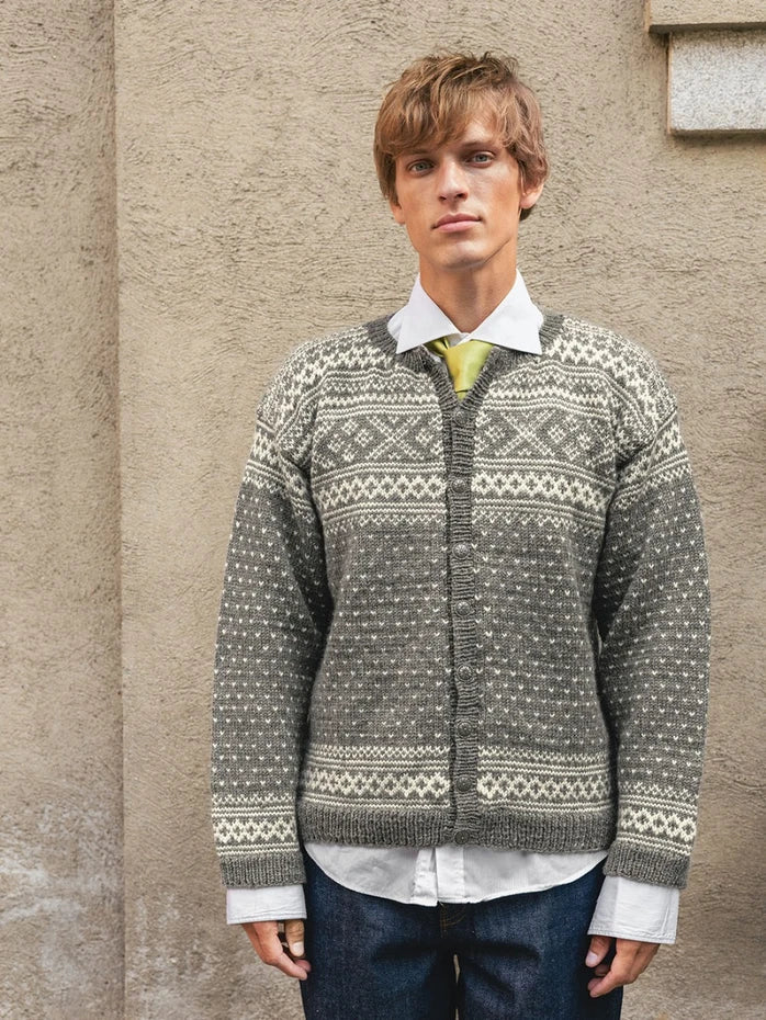 2510_07 Setesdal Cardigan Men's | Sandnes Garn Single Printed Knitting Pattern