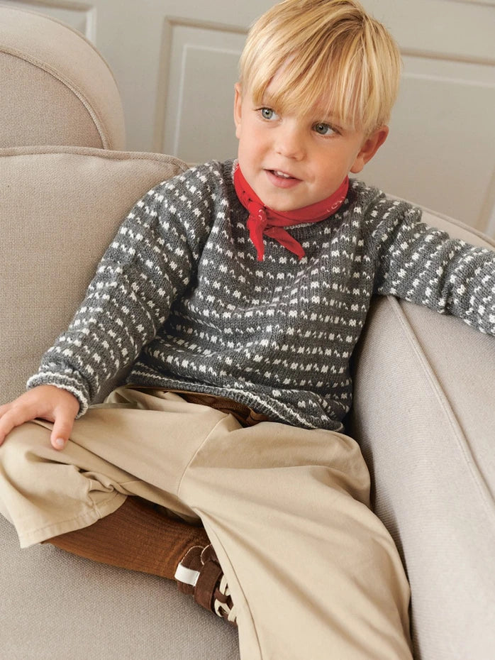 2512_03 Icelandic Sweater Baby | Sandnes Garn Single Printed Knitting Pattern