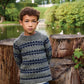 2513_03 Ridge Sweater Junior | Sandnes Garn Single Printed Knitting Pattern