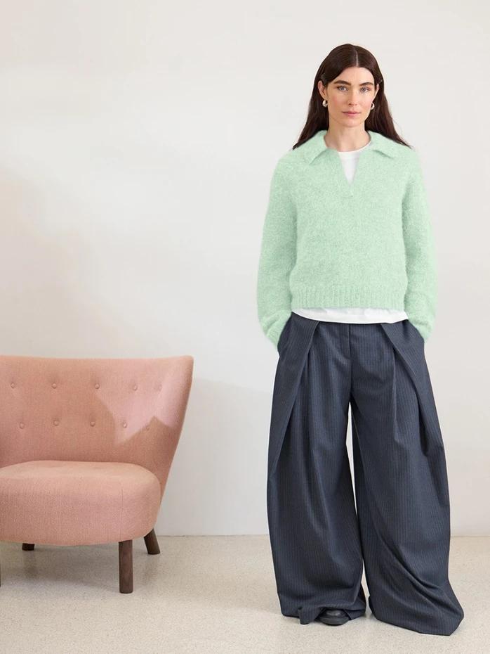 2602_05 Aria Sweater | Sandnes Garn Single Printed Knitting Pattern