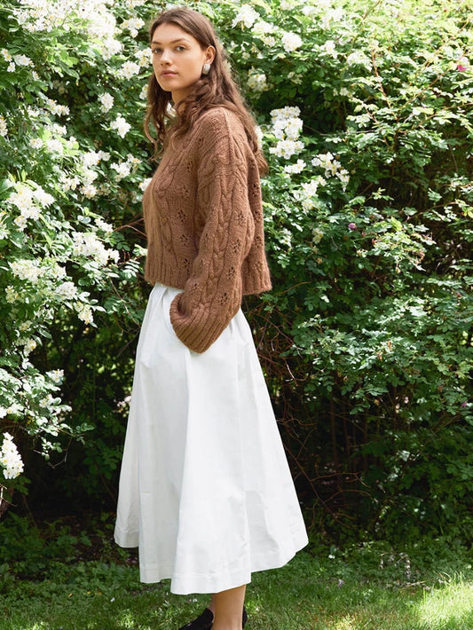 2606_11 Junia Sweater | Sandnes Garn Single Printed Knitting Pattern