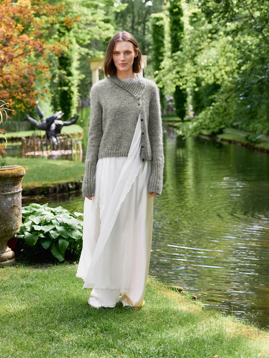 2606_13 Tracie Cardigan | Sandnes Garn Single Printed Knitting Pattern
