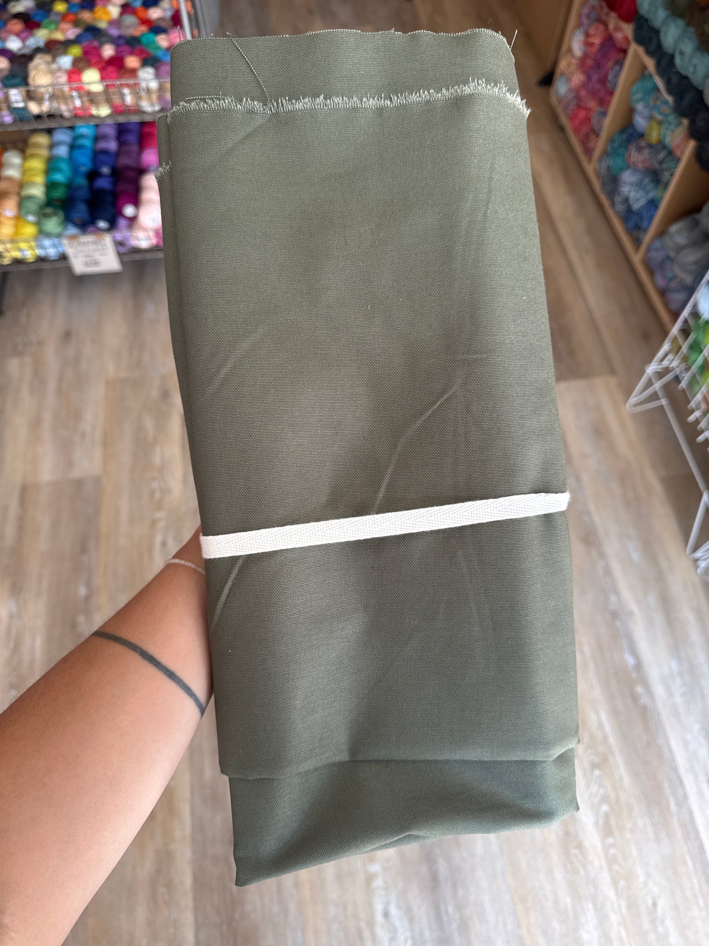 Cotton Canvas (Ivy) - 2.5m