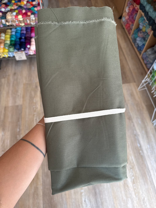 Cotton Canvas (Ivy) - 2.5m