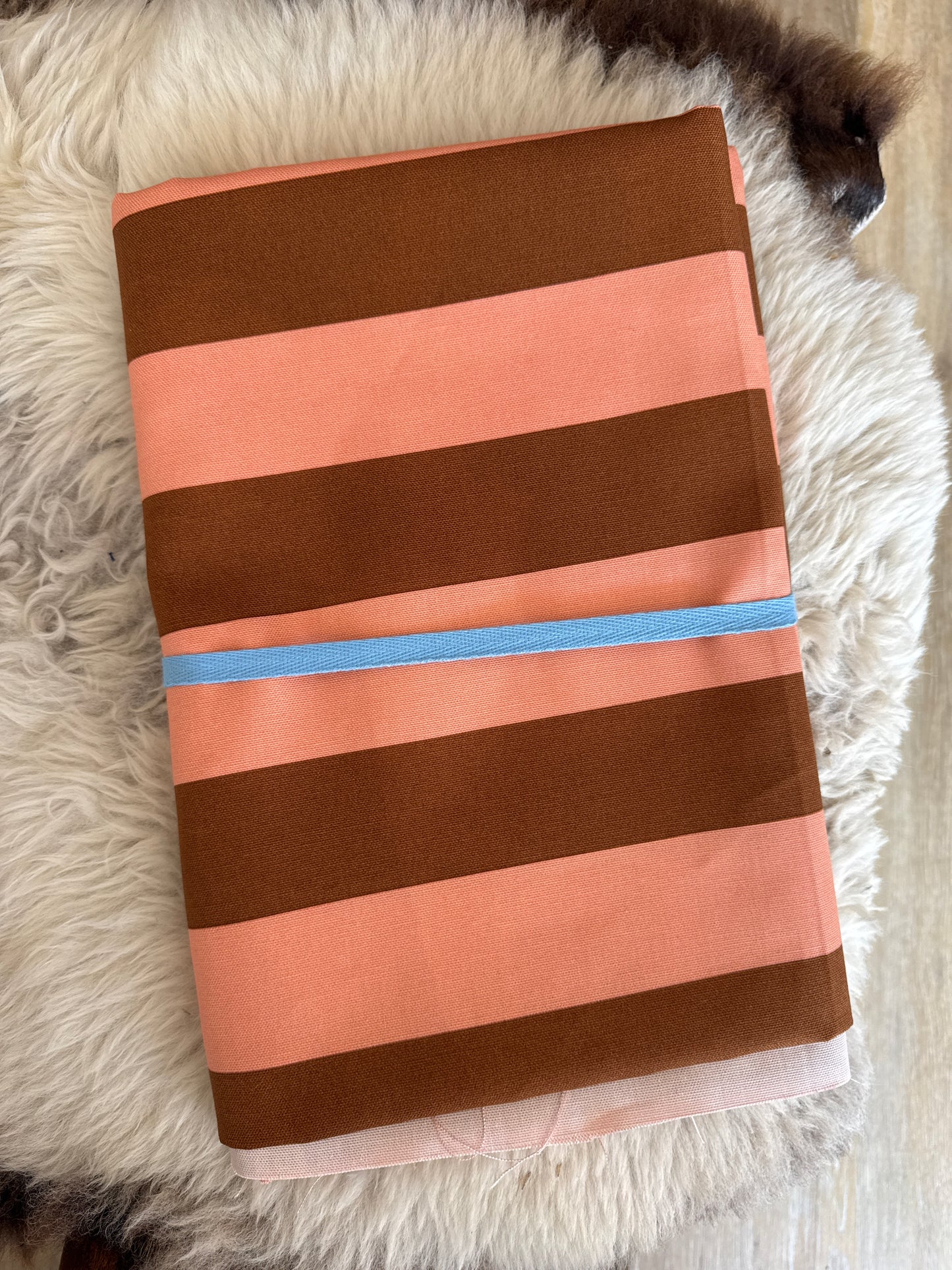 Horizontal Stripe (Salmon + Cedar) - 2.5m