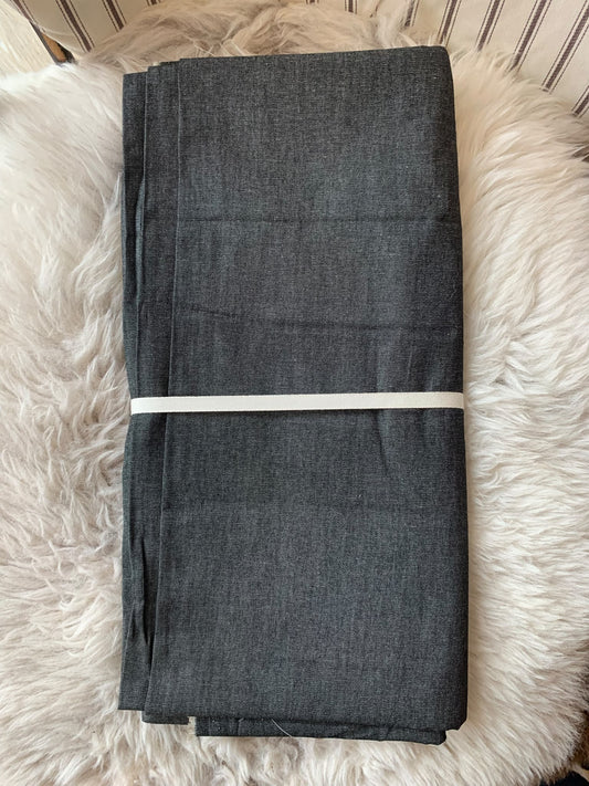 4oz Denim Chambray (Black) - 3m