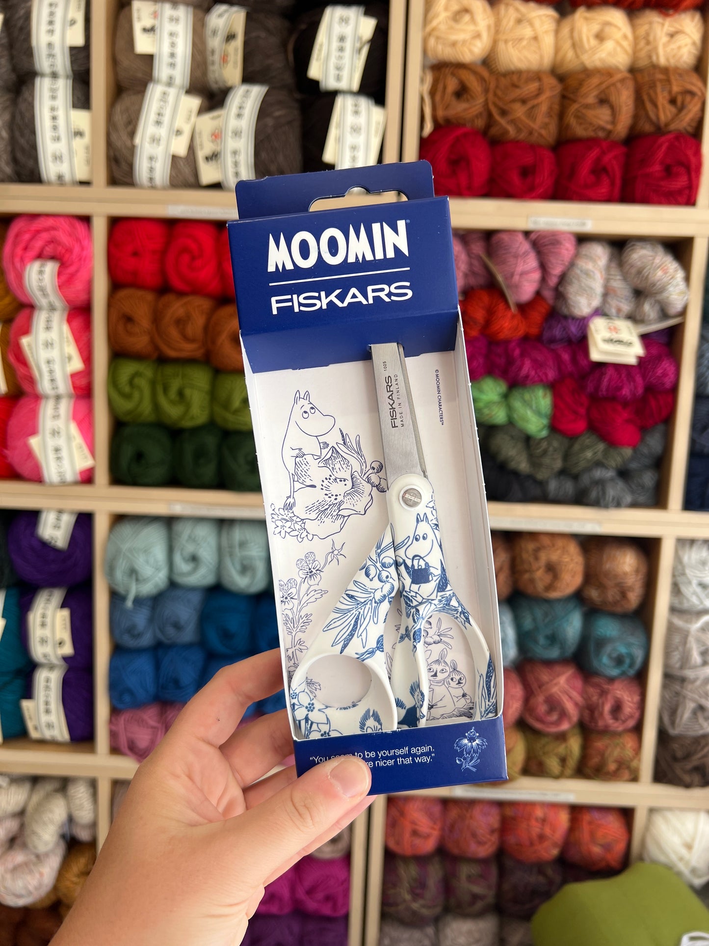 Fiskars Moomin Scissors (white & blue)