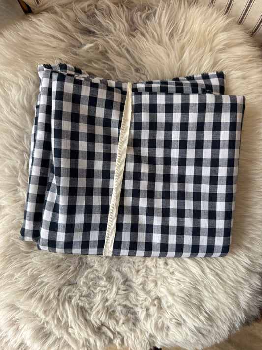 Cotton Gingham (Black) - 3.0m