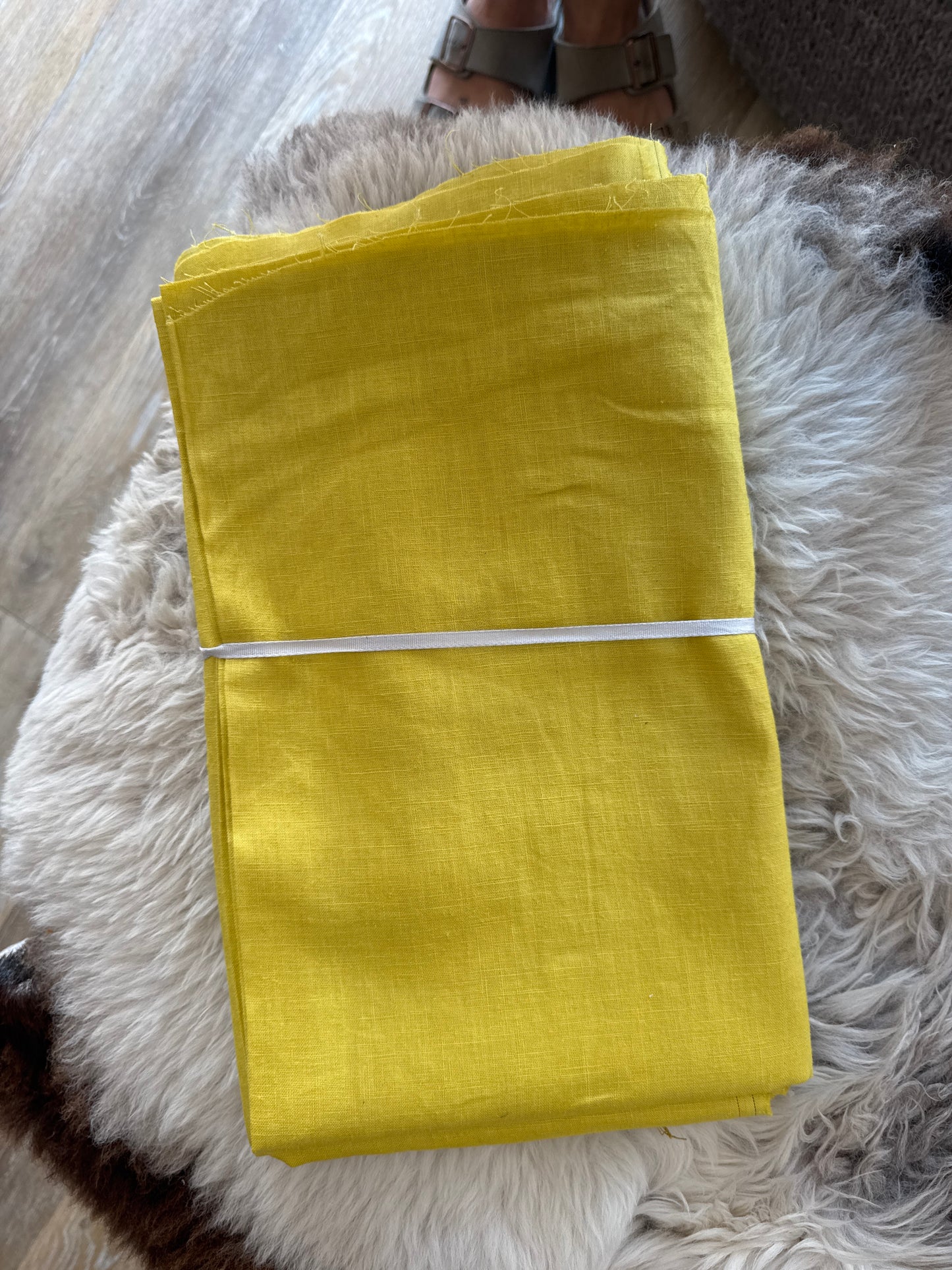 Linen Cotton Blend (Yellow) - 2.5m