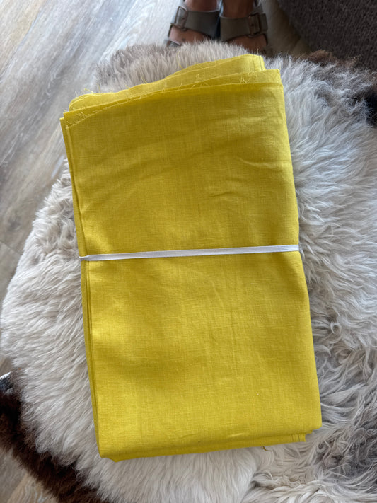 Linen Cotton Blend (Yellow) - 2.5m