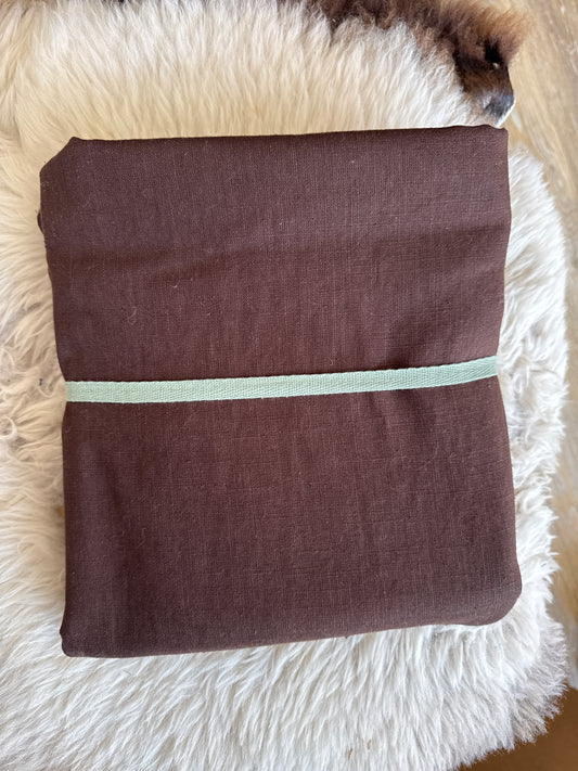 Heavier Weight Linen (Chocolate) - 3m