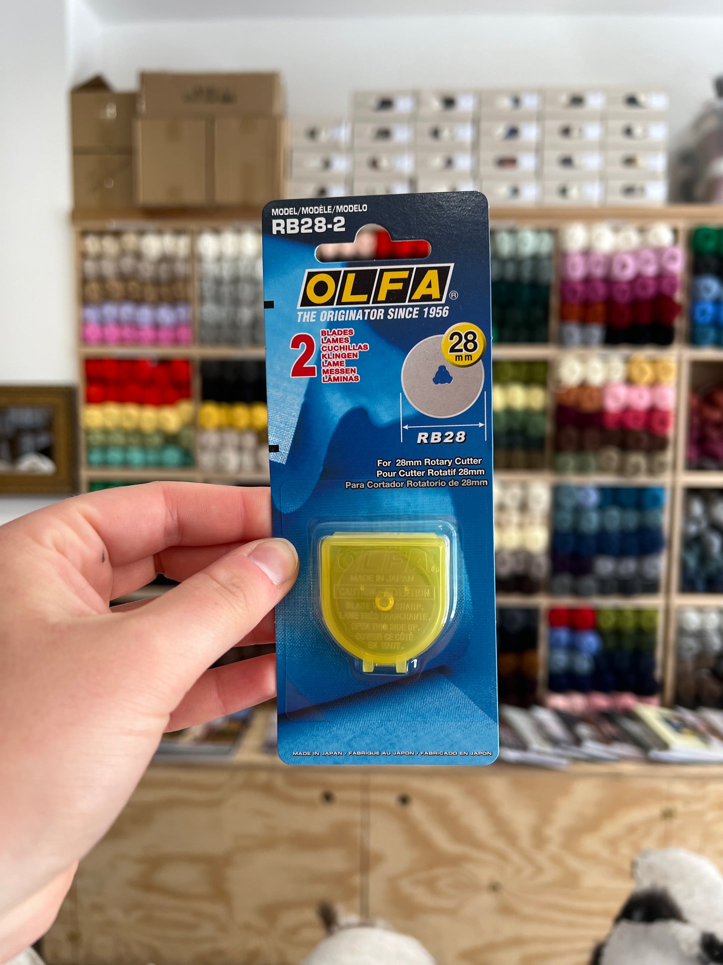 Olfa Rotary Cutter Spare Blades - 28mm x2