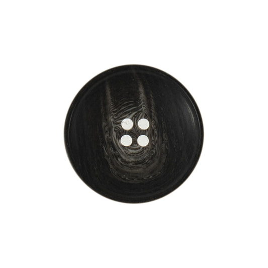 Bio-Horn 4 Hole Button - Black (3 sizes)