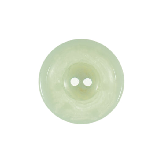 Bio Resin 2 Hole Button - Light Green (15mm)
