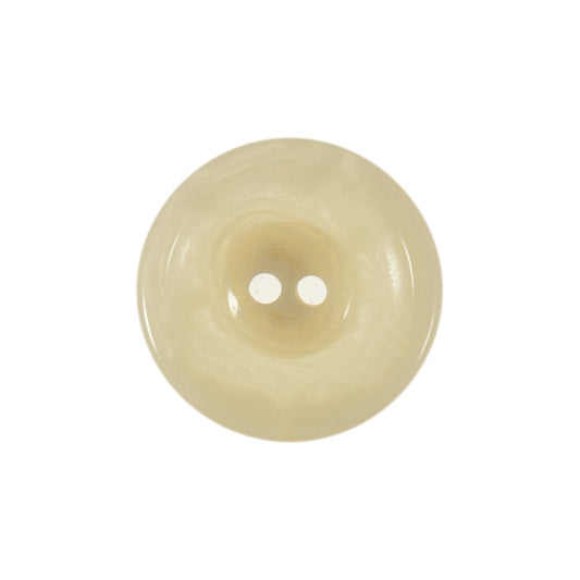 Bio Resin 2 Hole Button - Natural (15mm)