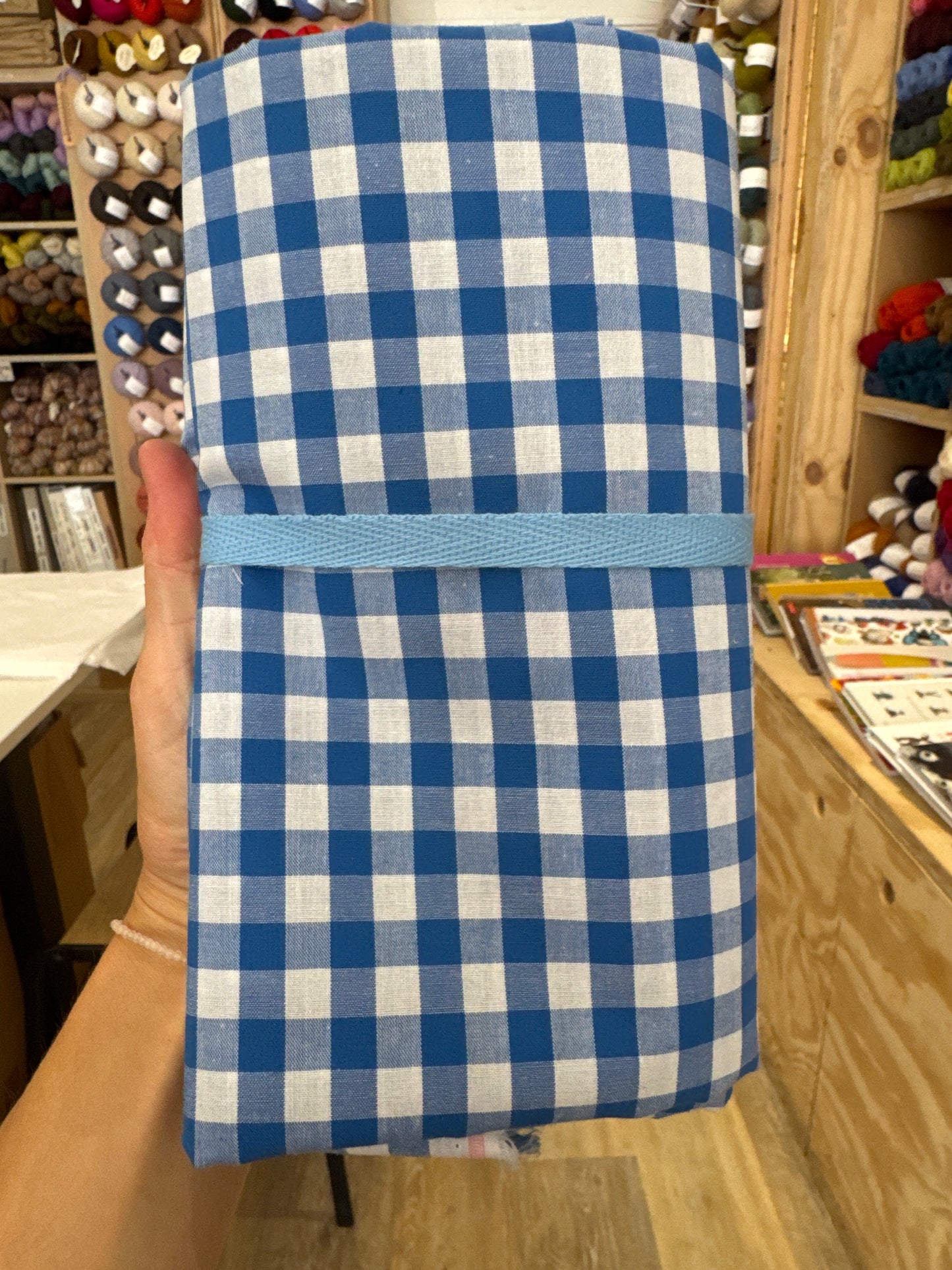 Gingham (Royal Blue) - 5.3m