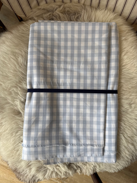 Cotton Gingham (Light Blue) - 2.6m