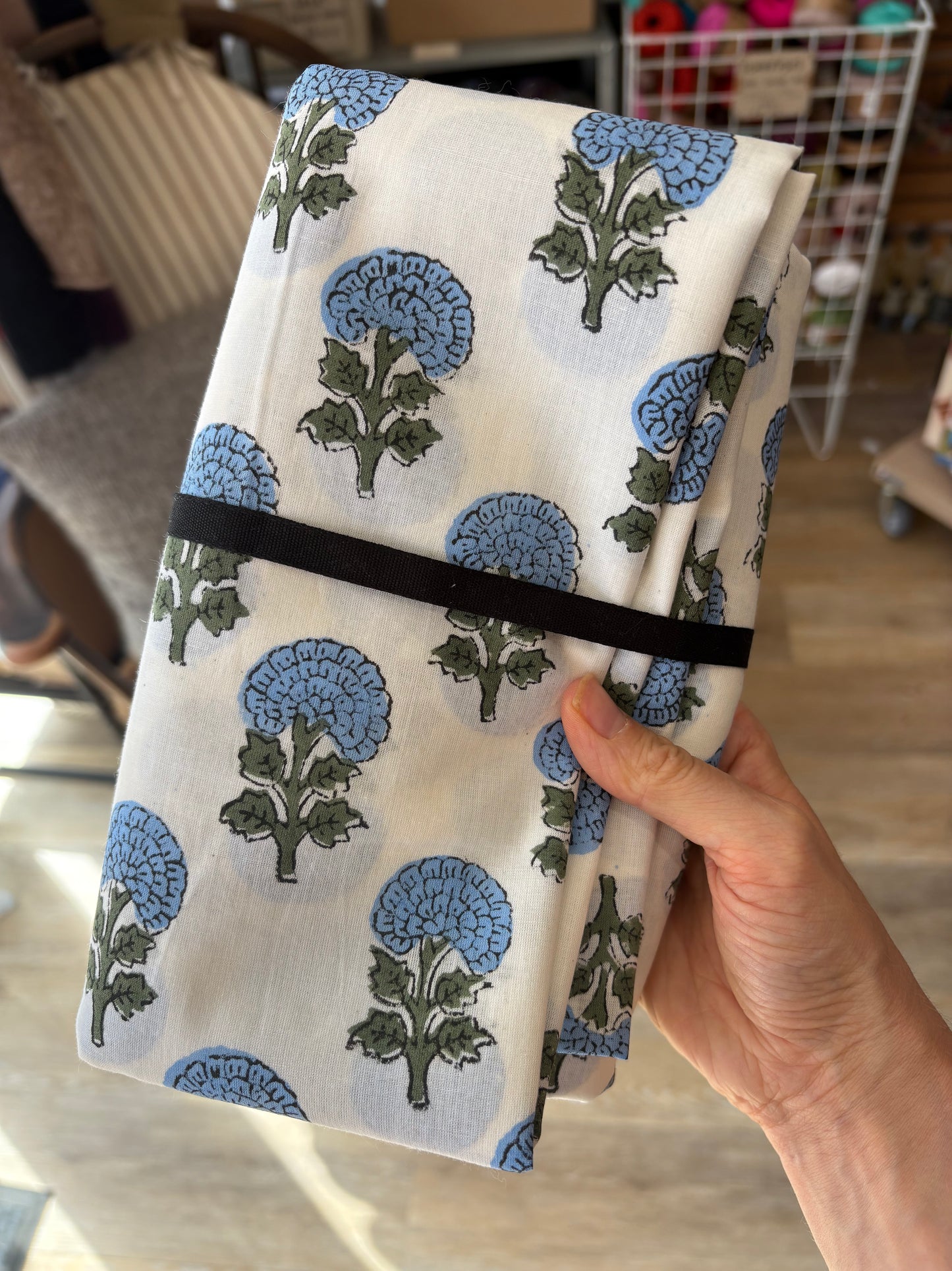 Jaipur Block Print - Cornflower (2.5m)