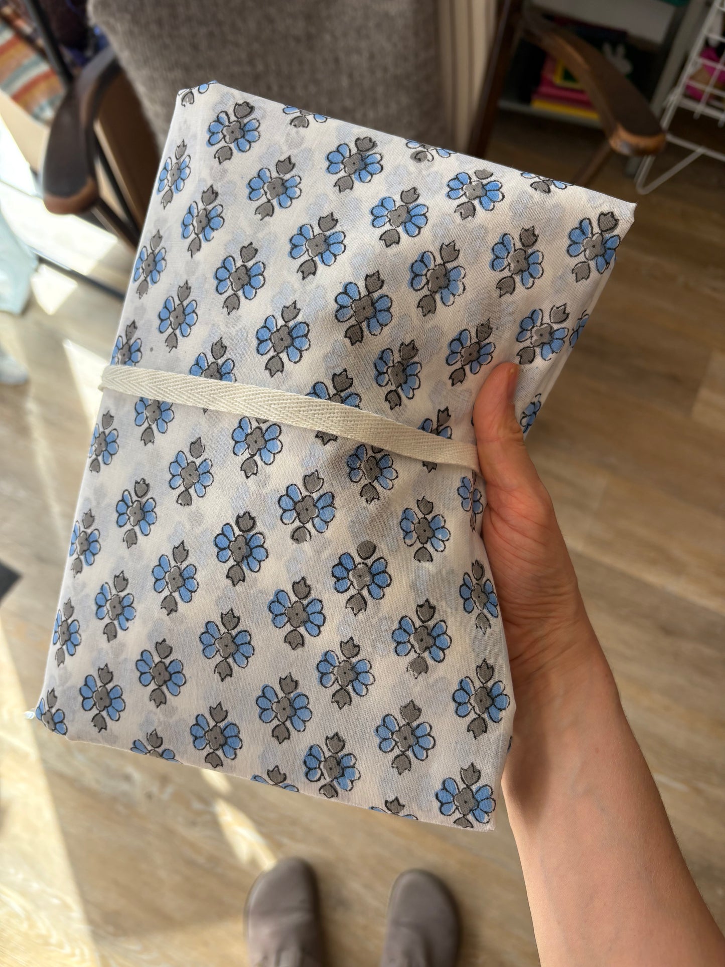 Jaipur Block Print - Blue and Grey (3m)