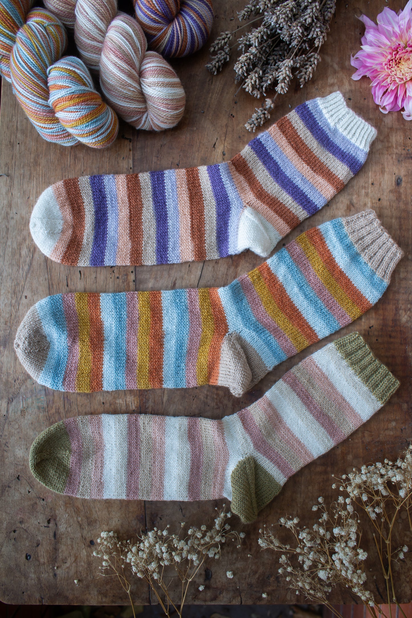 Woolmatters - Naturally Dyed Self-striping Sock Yarn
