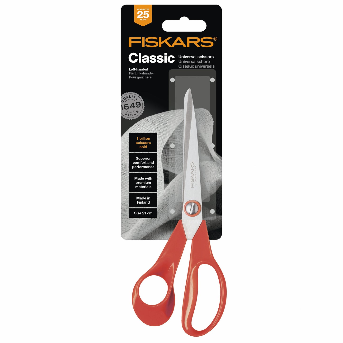 Fiskars Classic Universal Scissors 21cm (Left Handed)