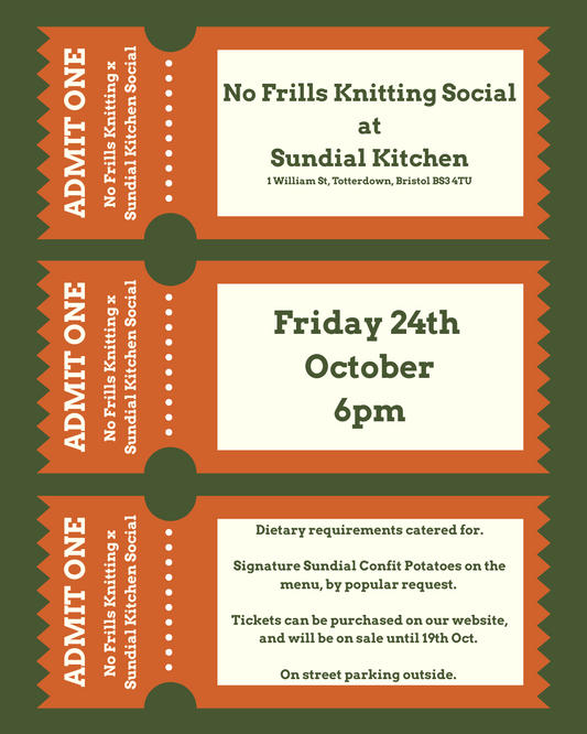 SOCIAL TICKET: July Social at Sundial Kitchen (Friday 24th October)