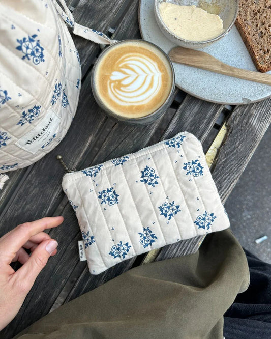PetiteKnit Knitter's Tool Purse - Midnight Blue Flower