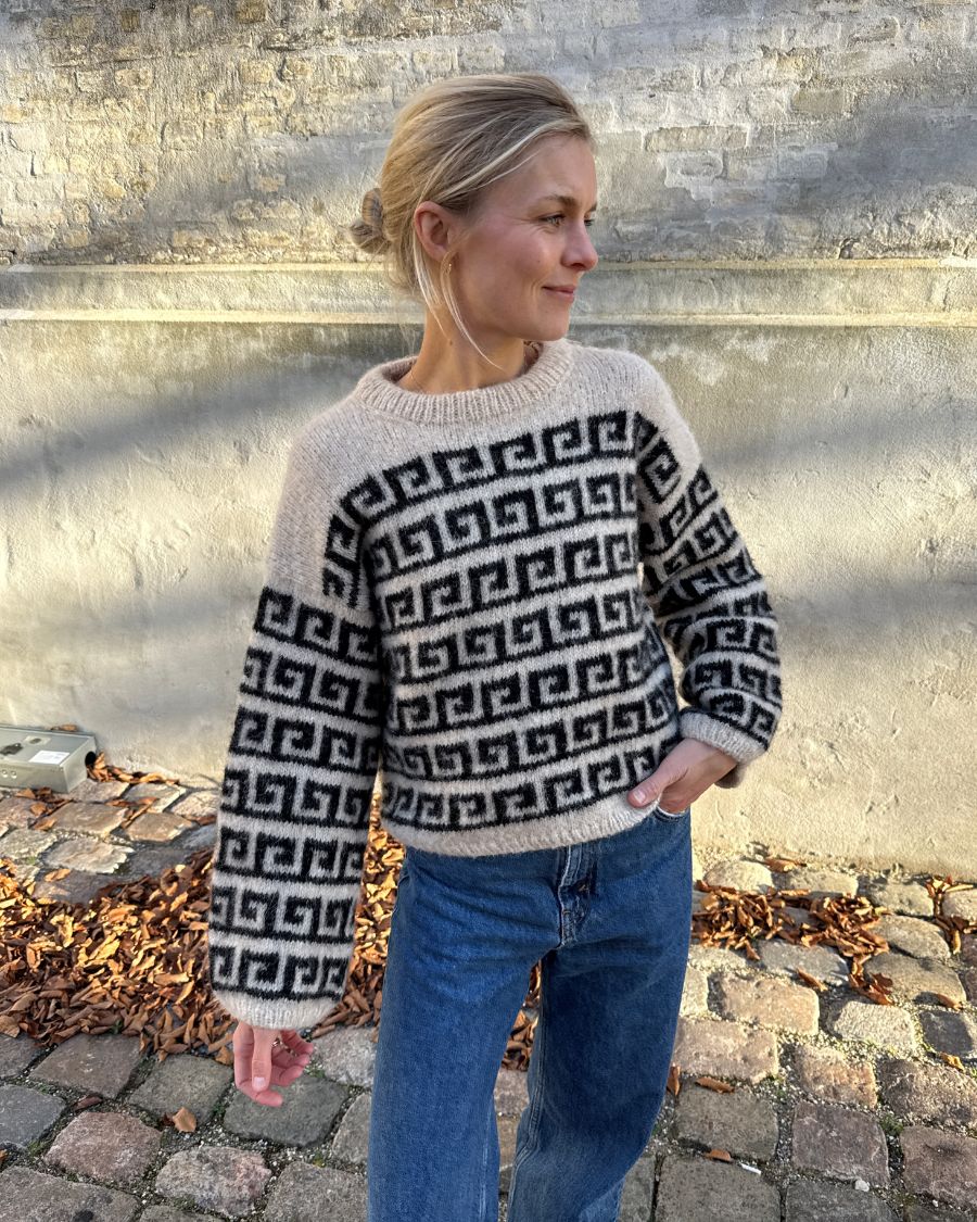 Athene Sweater | PetiteKnit Printed Knitting Pattern – No Frills Knitting