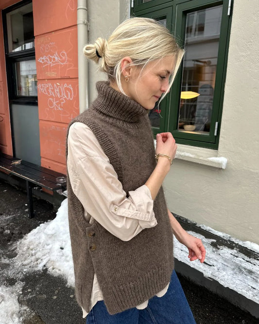 Lulu Slipover Chunky | PetiteKnit Printed Knitting Pattern