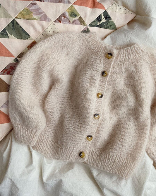 Novice Cardigan Mini - Mohair Edition | PetiteKnit Printed Knitting Pattern