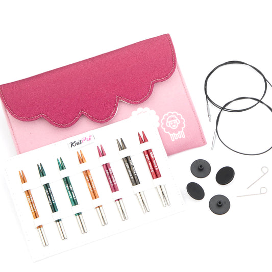 KnitPro Special (short tips) Dreamz Midi Interchangeable Circular Needle Set