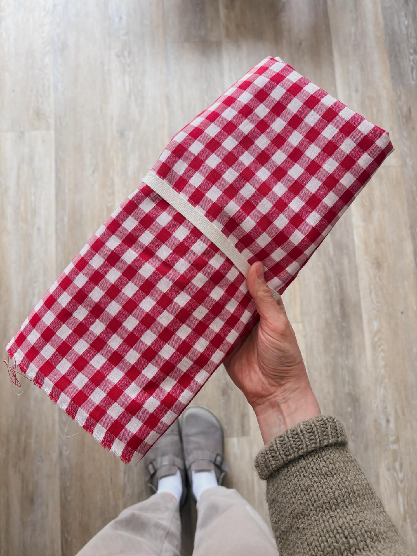 Gingham (Red) - 2.5m