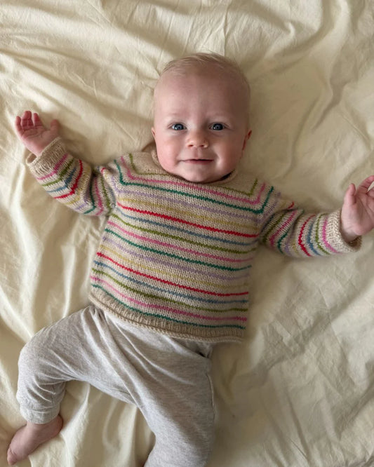 Frankie Sweater Baby | PetiteKnit Printed Knitting Pattern
