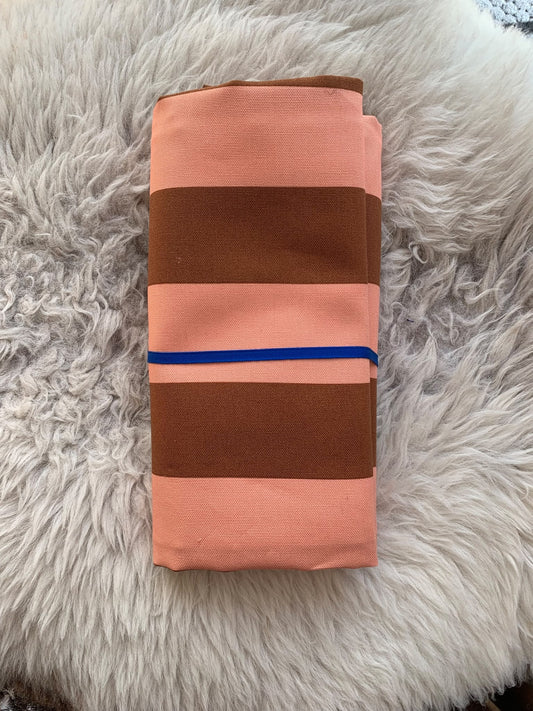 Horizontal Stripe (Salmon + Cedar) - 1.8m