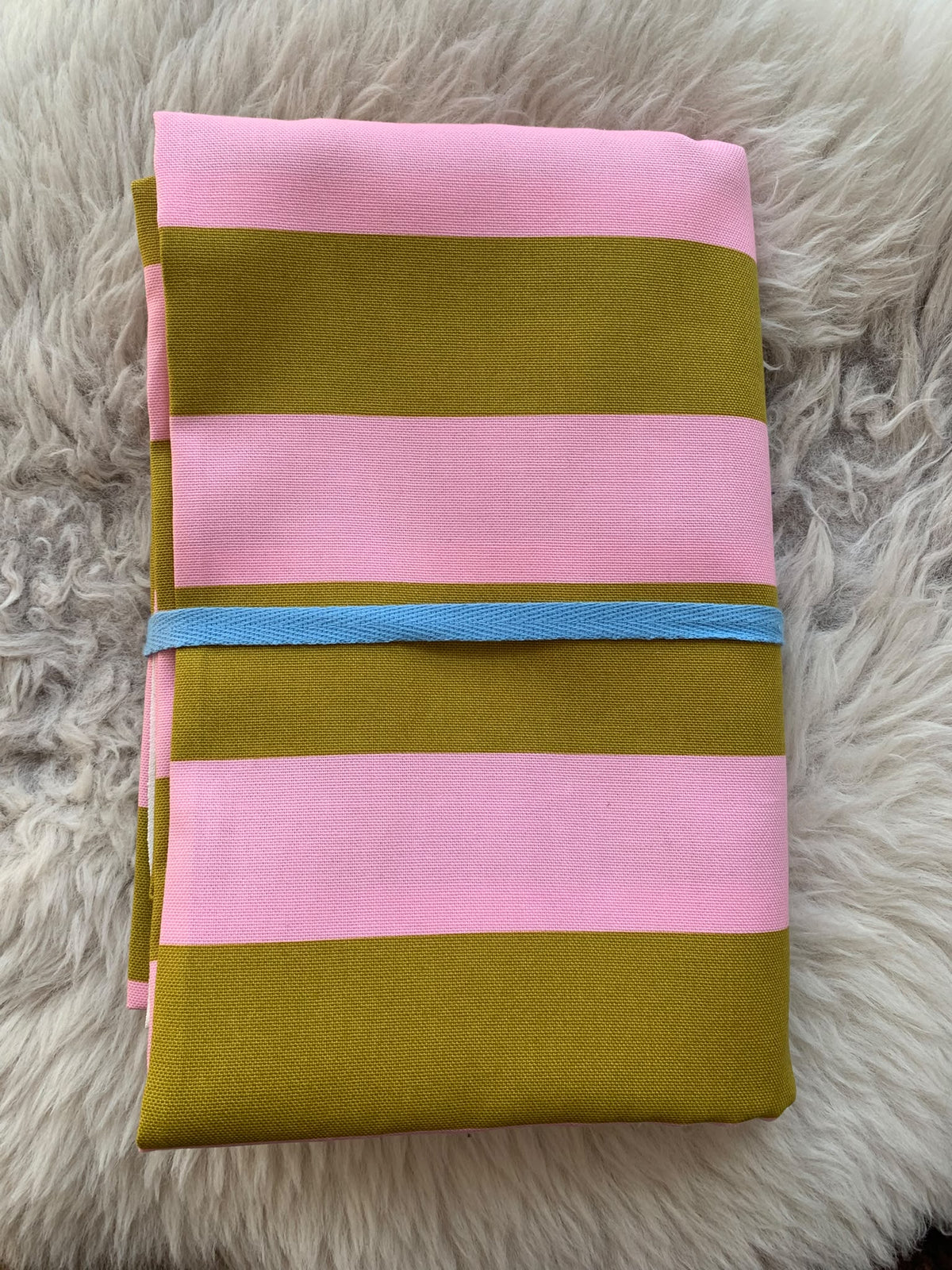 Horizontal Stripe (Rose + Avocado) - 2m