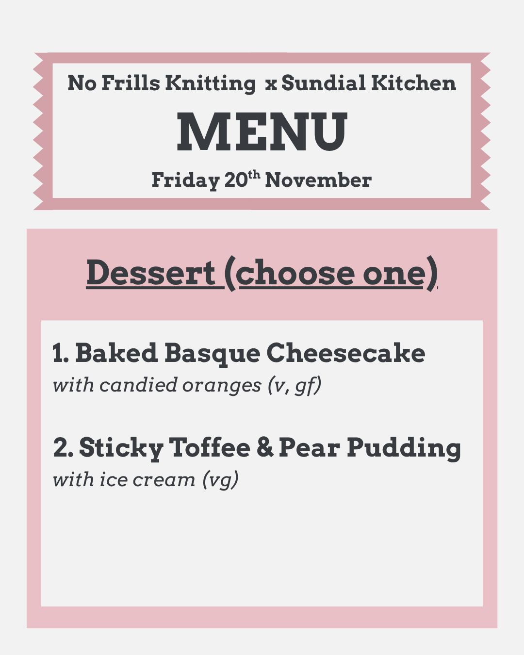 SOCIAL TICKET: September Social at Sundial Kitchen (Friday 20th November)