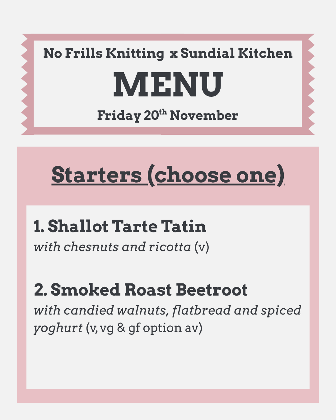 SOCIAL TICKET: September Social at Sundial Kitchen (Friday 20th November)
