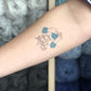 No Frills 2nd Birthday Temporary Tattoo Sheet