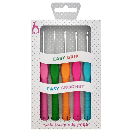 Pony Easy Grip Crochet Hook Set (set of 5) - 2mm-4mm