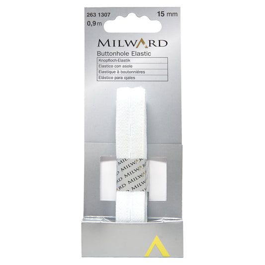 Milward Buttonhole Elastic 15mm x 90cm