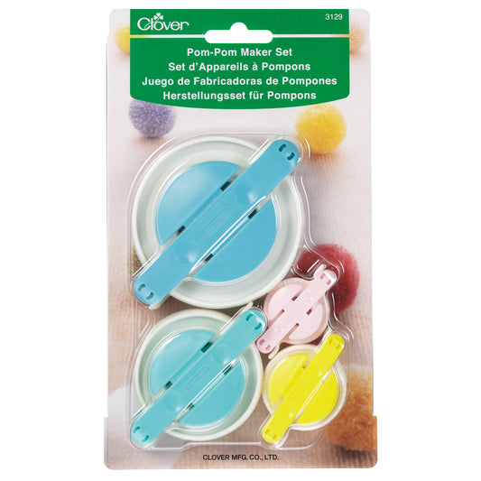 Clover Pom Pom Maker Set - Full Set of 4