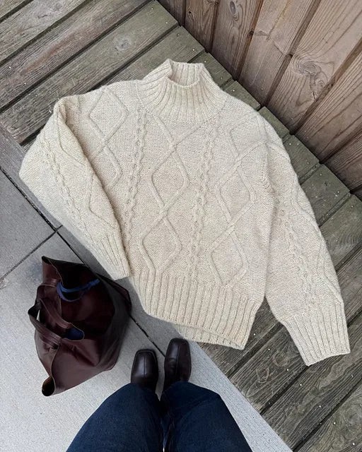 Saga Sweater | PetiteKnit Printed Knitting Pattern