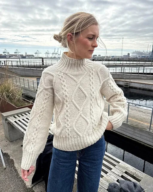 Saga Sweater | PetiteKnit Printed Knitting Pattern