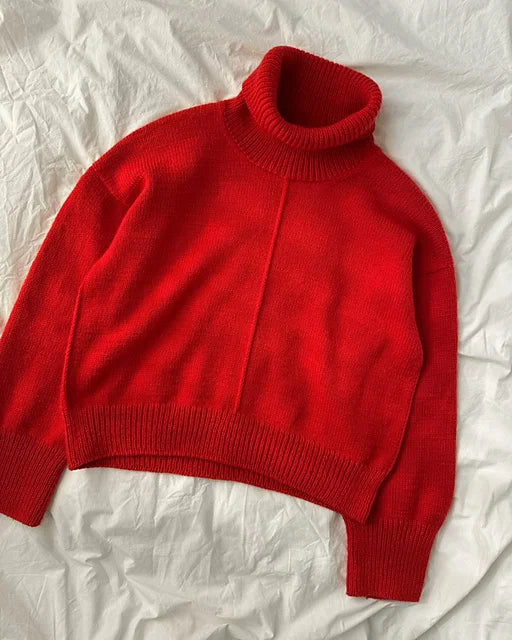Scarlet Sweater | PetiteKnit Printed Knitting Pattern