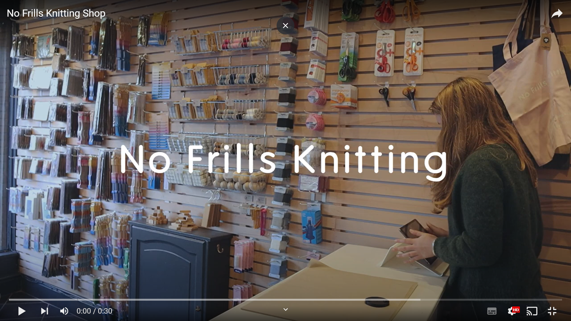 Load video: No Frills Knitting&#39;s Bristol store. Local, independent and open for business.