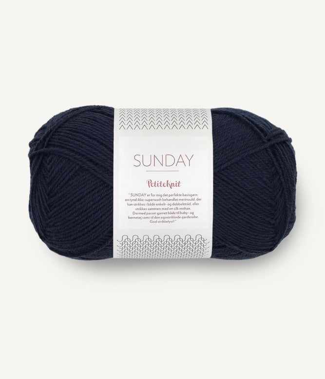 Sandnes Garn Petite Knit Sunday yarn in colour Night Sky 5591