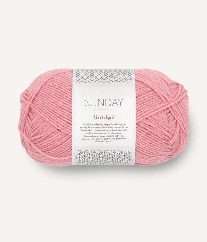 Sandnes Garn Petite Knit Sunday yarn in colour Plastic Pink 4304