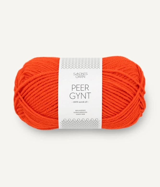 Sandnes Garn Peer Gynt in colour Spicy Orange 3819