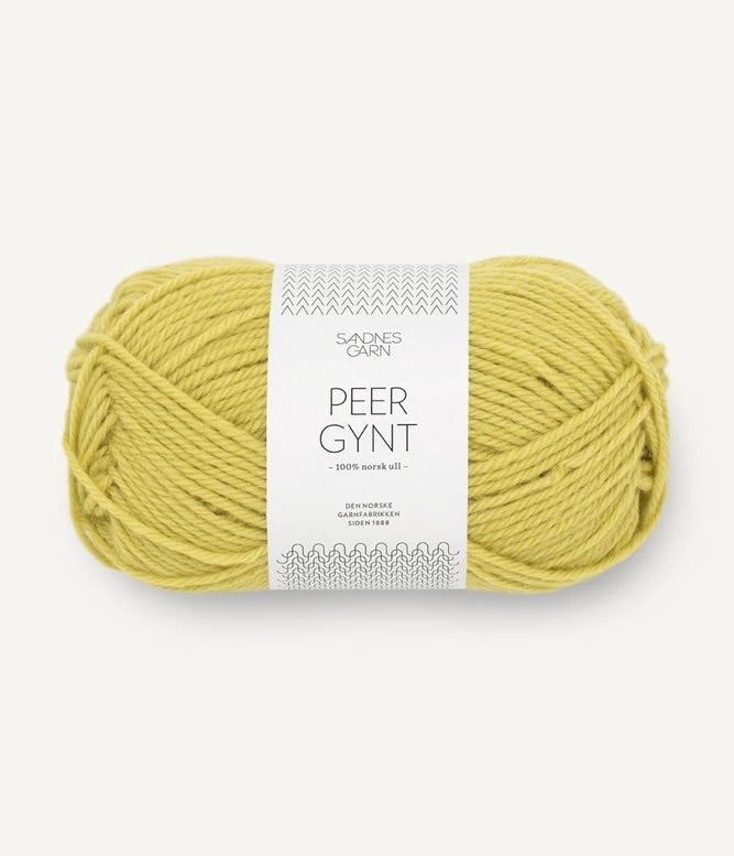 Sandnes Garn Peer Gynt in colour Sunny Lime 9825