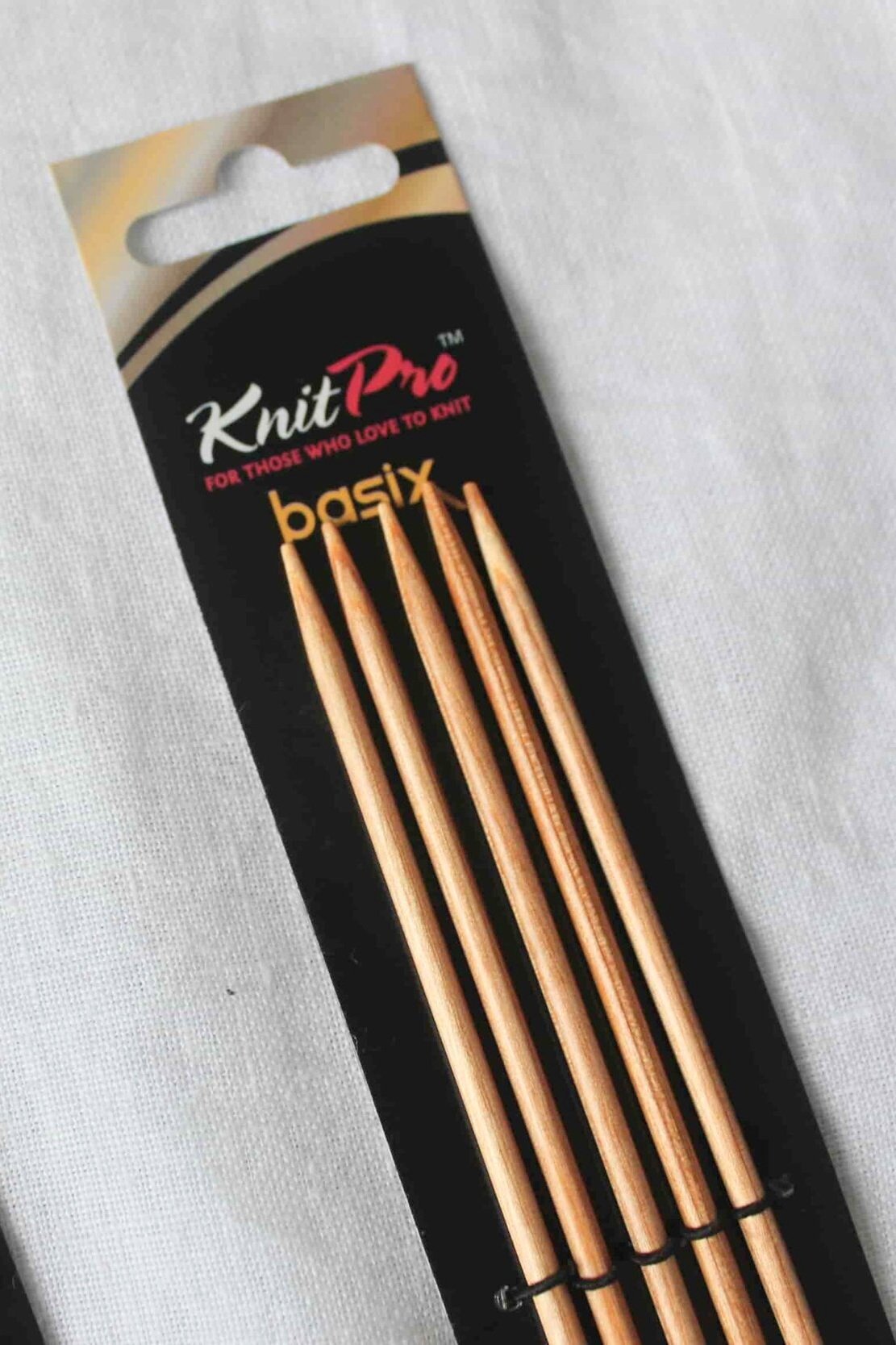 knitpro basix birch double pointed knitting needles set of 5 (2)